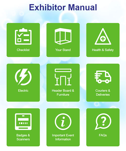 Exhibitor manual dashboard from EventReference